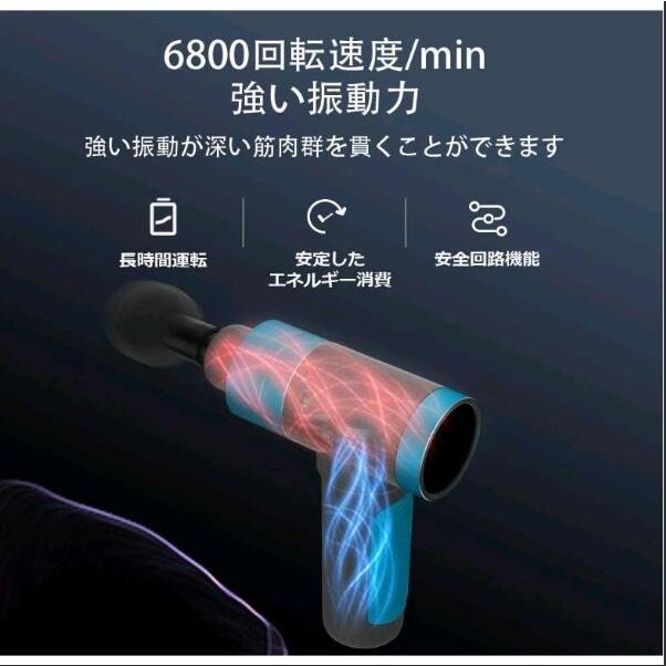 マッサージガン マッサージ器 筋膜リリース機器 電動マッサージャー 30段階強力振動 静音 軽量便利193147 マッサージガン マッサージ器 筋膜リリース機器 電動マッサージャー 30段階強力振動 静音 軽量便利193147