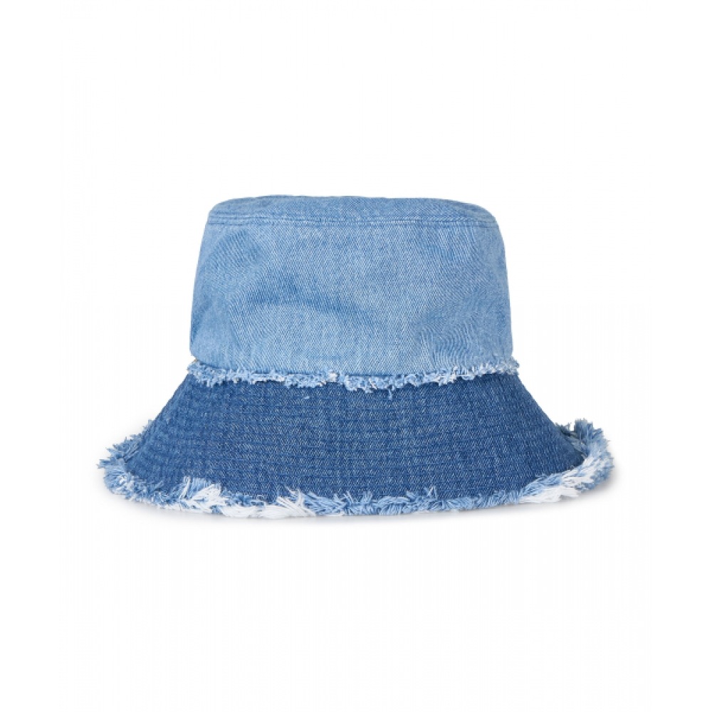 CHOWOO ツートンデニムバケットハット-ブルー CHOWOO ツートンデニムバケットハット-ブルー