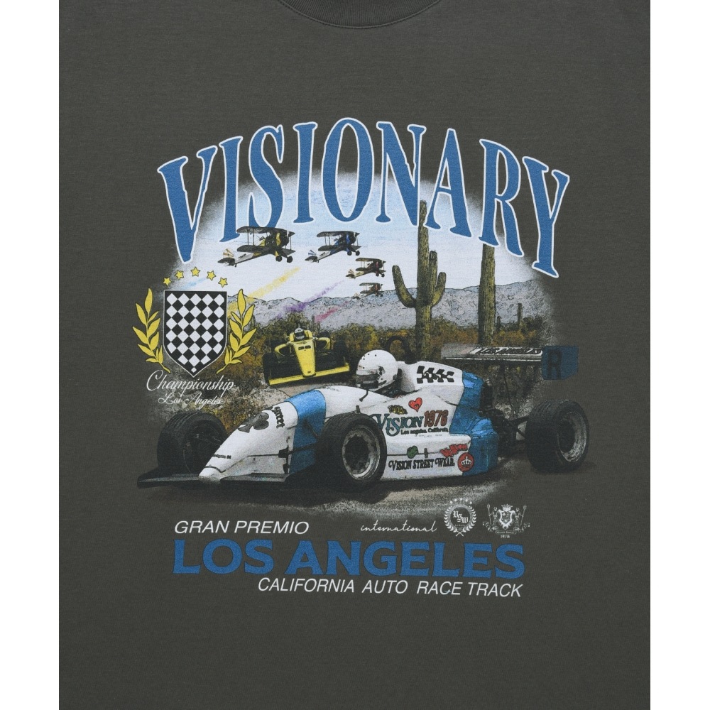 VISION STREETWEAR [YouTube 最冬PICK] VSW Racing T-Shirts Charcoal