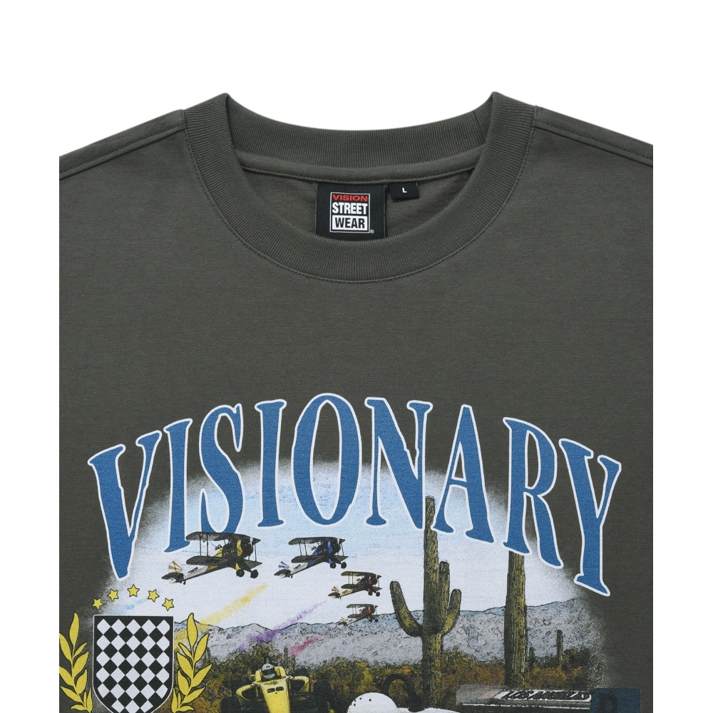 VISION STREETWEAR [YouTube 最冬PICK] VSW Racing T-Shirts Charcoal
