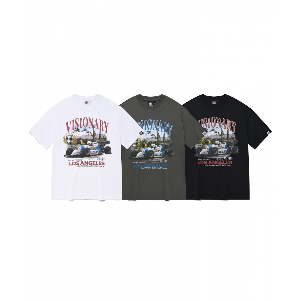 VISION STREETWEAR [YouTube 最冬PICK] VSW Racing T-Shirts Charcoal