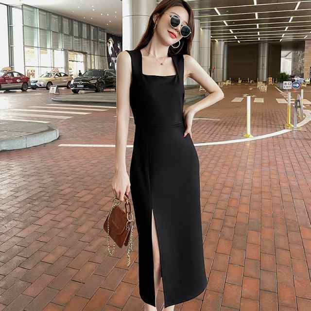 【急速出荷!】ノースリーブワンピース個性ロングスリットハイウエスト切り替えかわいい大人可愛いきれいめ上品シンプルカジュア 【急速出荷!】ノースリーブワンピース個性ロングスリットハイウエスト切り替えかわいい大人可愛いきれいめ上品シンプルカジュア