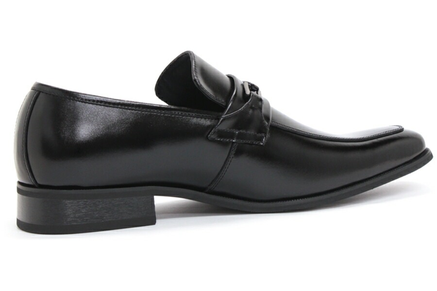 ビジネスシューズ 天然皮革　 ロングノーズ ビットローファー スリッポン メンズ 撥水加工 ブラック/ブラウン 黒/茶　5854