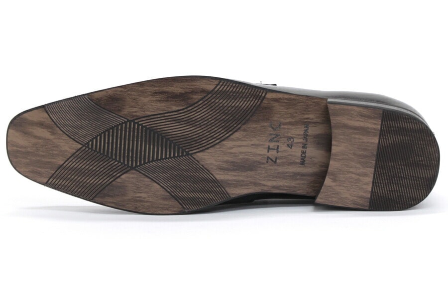 ビジネスシューズ 天然皮革　 ロングノーズ ビットローファー スリッポン メンズ 撥水加工 ブラック/ブラウン 黒/茶　5854