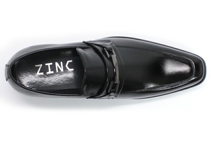 ビジネスシューズ 天然皮革　 ロングノーズ ビットローファー スリッポン メンズ 撥水加工 ブラック/ブラウン 黒/茶　5854