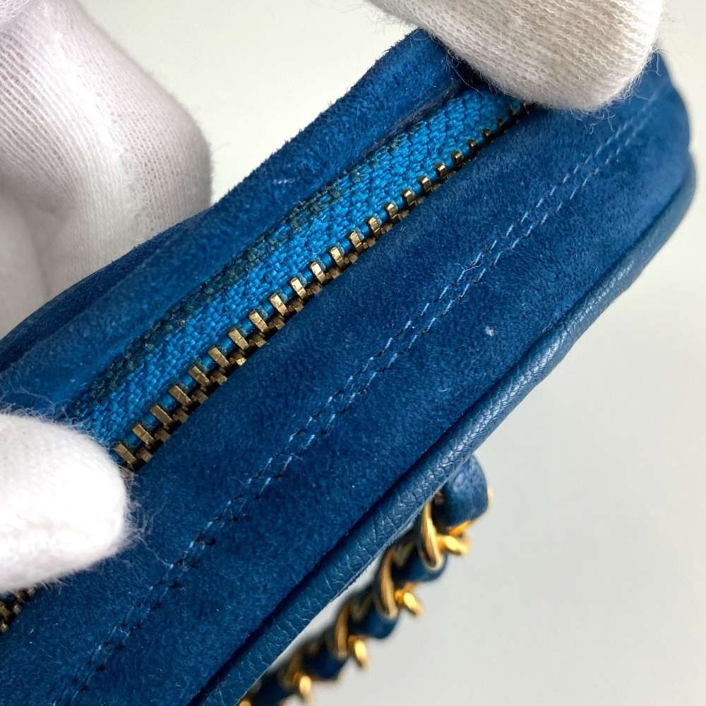 ハンドバッグ マトラッセ チェーン ココマーク CC カバン パーティバッグ スエード ブルー pattayablatt.com