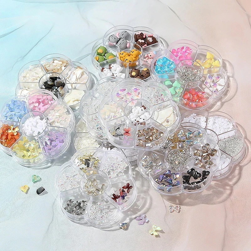 %FF7 混合装飾韓国ファッション マニキュアネイルチップ混合ネイルデコレーション デコパーツ ネイルパーツ