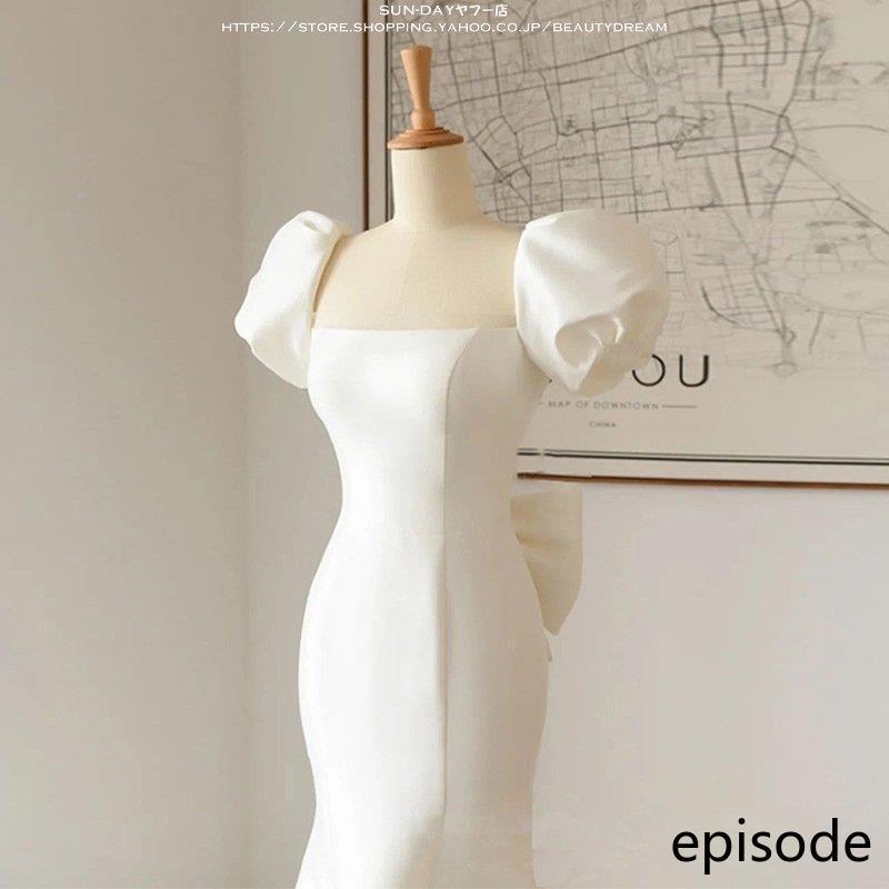 新品ウェディングドレス ウエディングドレス白 パーティー セクシーV襟 花嫁ロングドレス 結婚式 トレーンライン 二次会 フォームドレス お呼ばれ 挙式hs6563