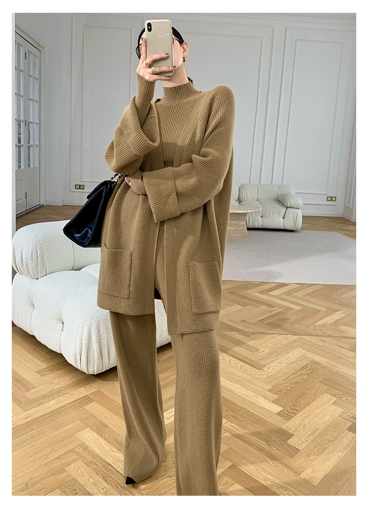 【2枚購入で 2oo円OFF!】人気なリプニット 秋冬 新作 セーター ニット フェイクレイヤード 上下セット 3点セット レディースセットアップ ニット アウター 2025福袋 【2枚購入で 2oo円OFF!】人気なリプニット 秋冬 新作 セーター ニット フェイクレイヤード 上下セット 3点セット レディースセットアップ ニット アウター 2025福袋