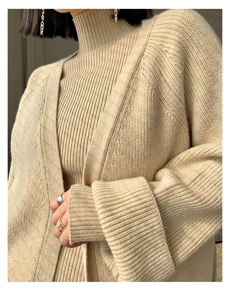 【2枚購入で 2oo円OFF!】人気なリプニット 秋冬 新作 セーター ニット フェイクレイヤード 上下セット 3点セット レディースセットアップ ニット アウター 2025福袋 【2枚購入で 2oo円OFF!】人気なリプニット 秋冬 新作 セーター ニット フェイクレイヤード 上下セット 3点セット レディースセットアップ ニット アウター 2025福袋