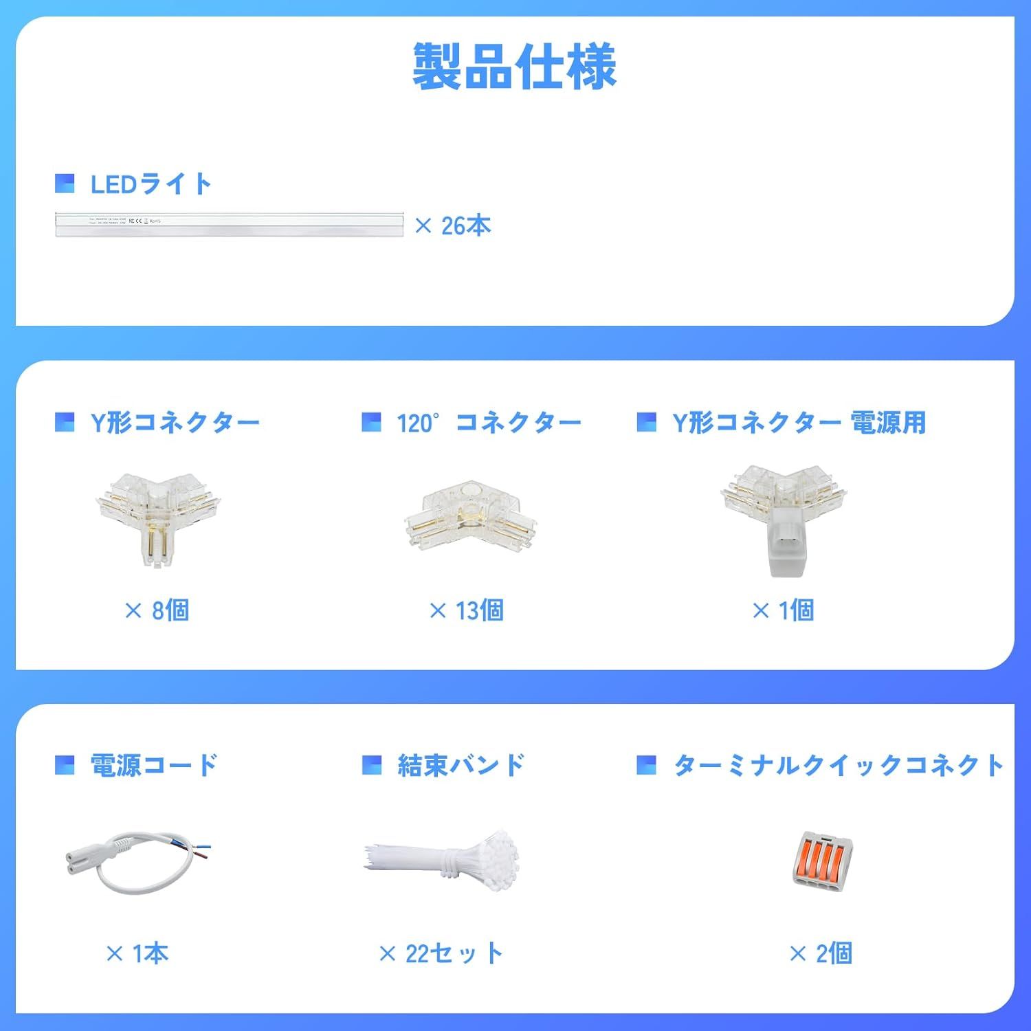 ガレージ用六角形LEDライト 5個六角形 led ガレージライト 洗車室 天井用 LEDショップライト 156W 18720LM 6500K PCプラスチック製