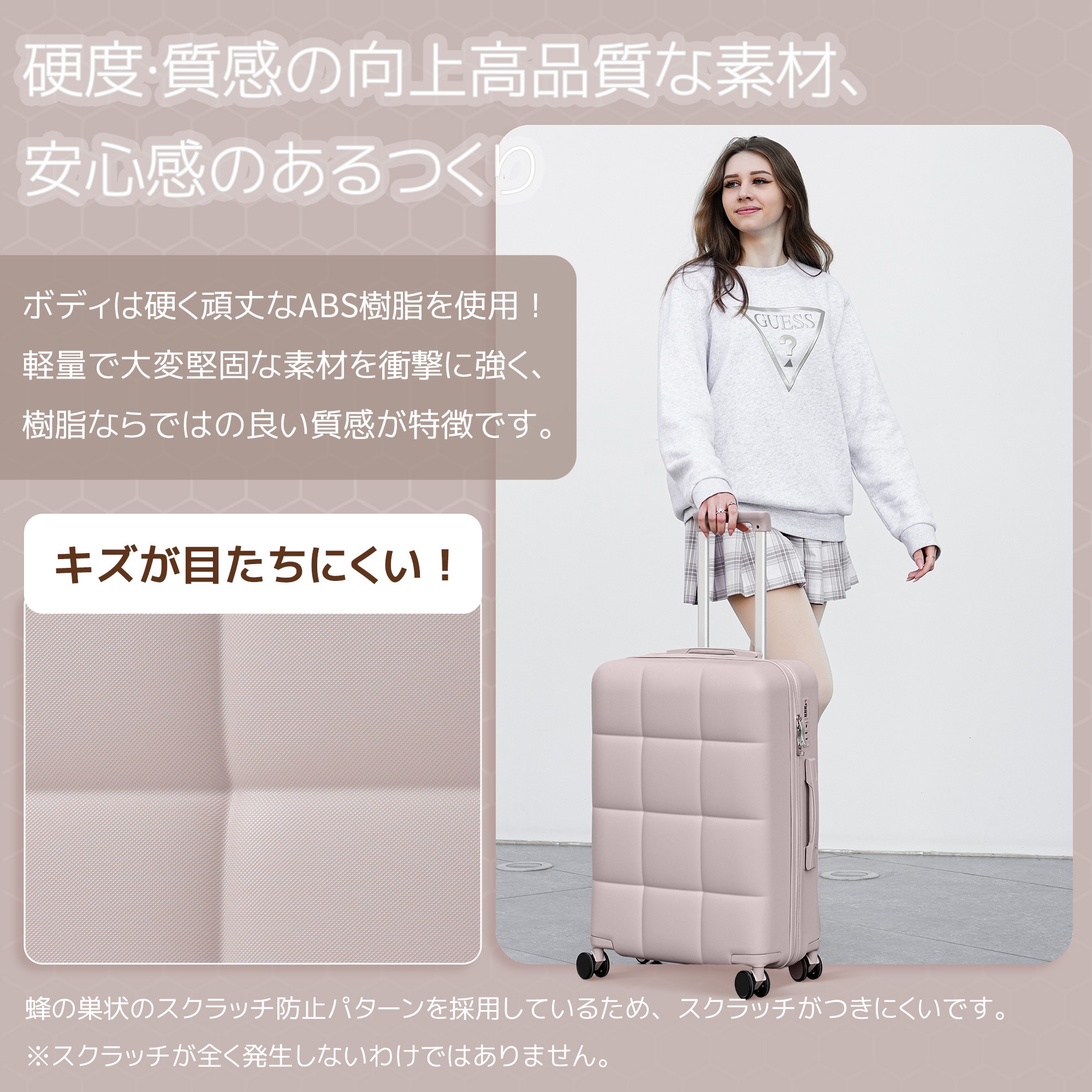 スーツケース Mサイズ キャリーケース TSAロック キャリーバッグ 4日7日用 中型 かわいい 超軽量 ファスナー 海外 国内 旅行 suitcase スーツケース Mサイズ キャリーケース TSAロック キャリーバッグ 4日7日用 中型 かわいい 超軽量 ファスナー 海外 国内 旅行 suitcase