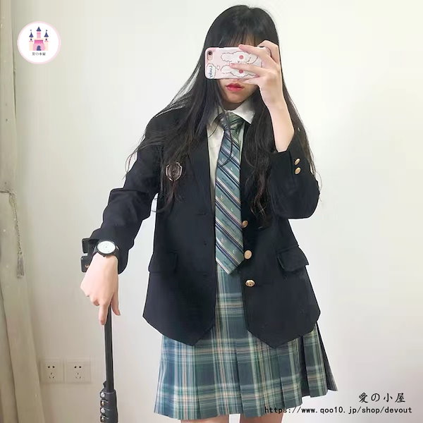 Qoo10] ブレザーJK制服トップス女グレースーツバ