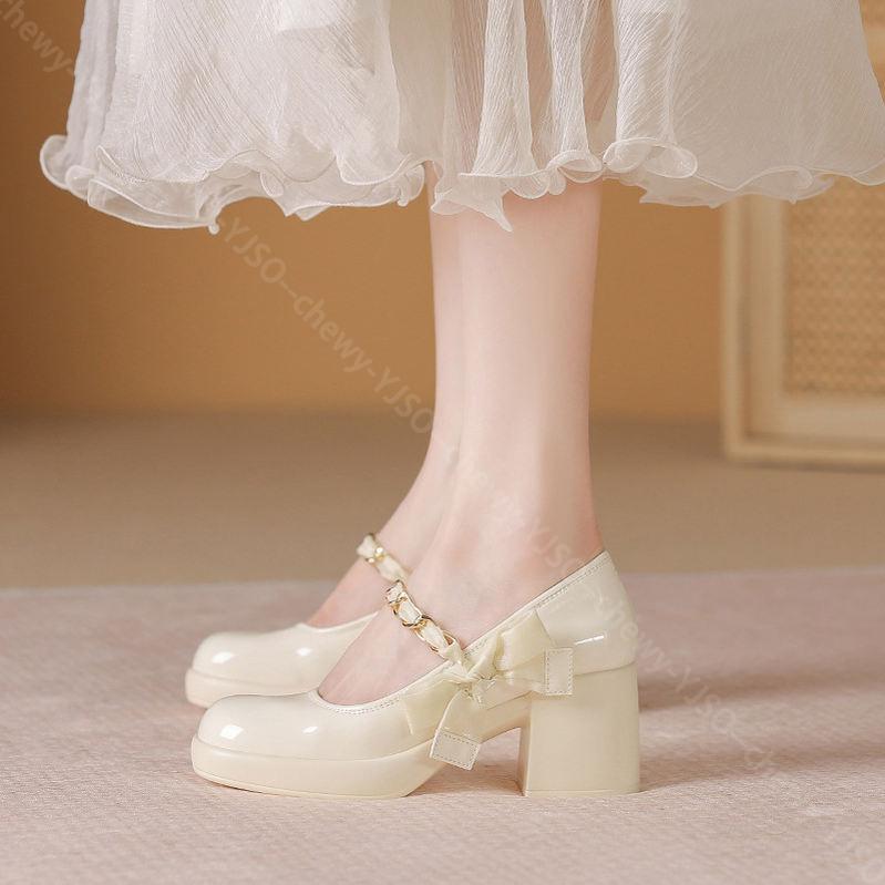 1000円OFFクーポン 厚底 パンプス ハイヒール 幅広 レディース チャンキーヒール 痛くない 春 夏 秋 歩きやすい 脱げない 結婚式 ストラップ YJSO