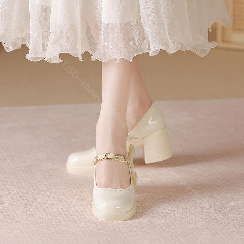 1000円OFFクーポン 厚底 パンプス ハイヒール 幅広 レディース チャンキーヒール 痛くない 春 夏 秋 歩きやすい 脱げない 結婚式 ストラップ YJSO