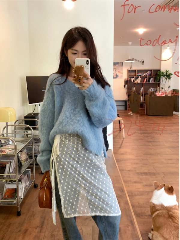 Qoo10] シアーレースフラワー刺繍レイヤードラップ