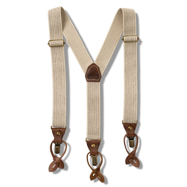 クロムエクセル】レザーサスペンダー【ブラウン】