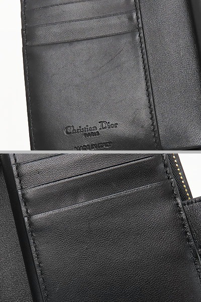 超美品クリスチャンディオールレディディオールカナージュマイディオールディタニーウォレット二つ折り財布ブラック 超美品クリスチャンディオールレディディオールカナージュマイディオールディタニーウォレット二つ折り財布ブラック