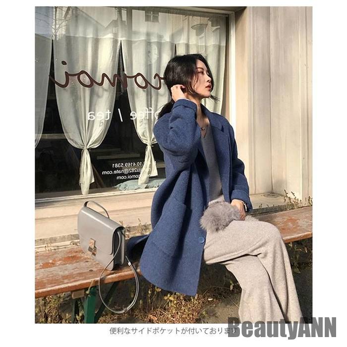 新生活 チェスターコート レディース コート アウター チェスター ラシャ風 長袖 スリット入り ポケット付き ミドル丈 体型カバー 秋新作 秋 春 冬 秋ファッション 冬物 春物 秋物 プレゼント