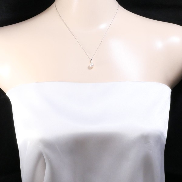 PT900 プラチナ PT850 ネックレス パール(真珠) 約42cm ジュエリー 中古 PT900 プラチナ PT850 ネックレス パール(真珠) 約42cm ジュエリー 中古