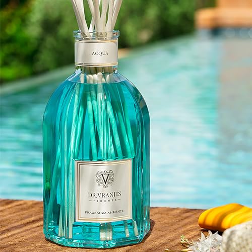 【直営】DR. VRANJES ドットール・ヴラニエス ACQUAアクアディフューザー リフィル500ml＋スティック付き ルームフレグランス エレガントなオリジナルショッピングバッグ付き メイ