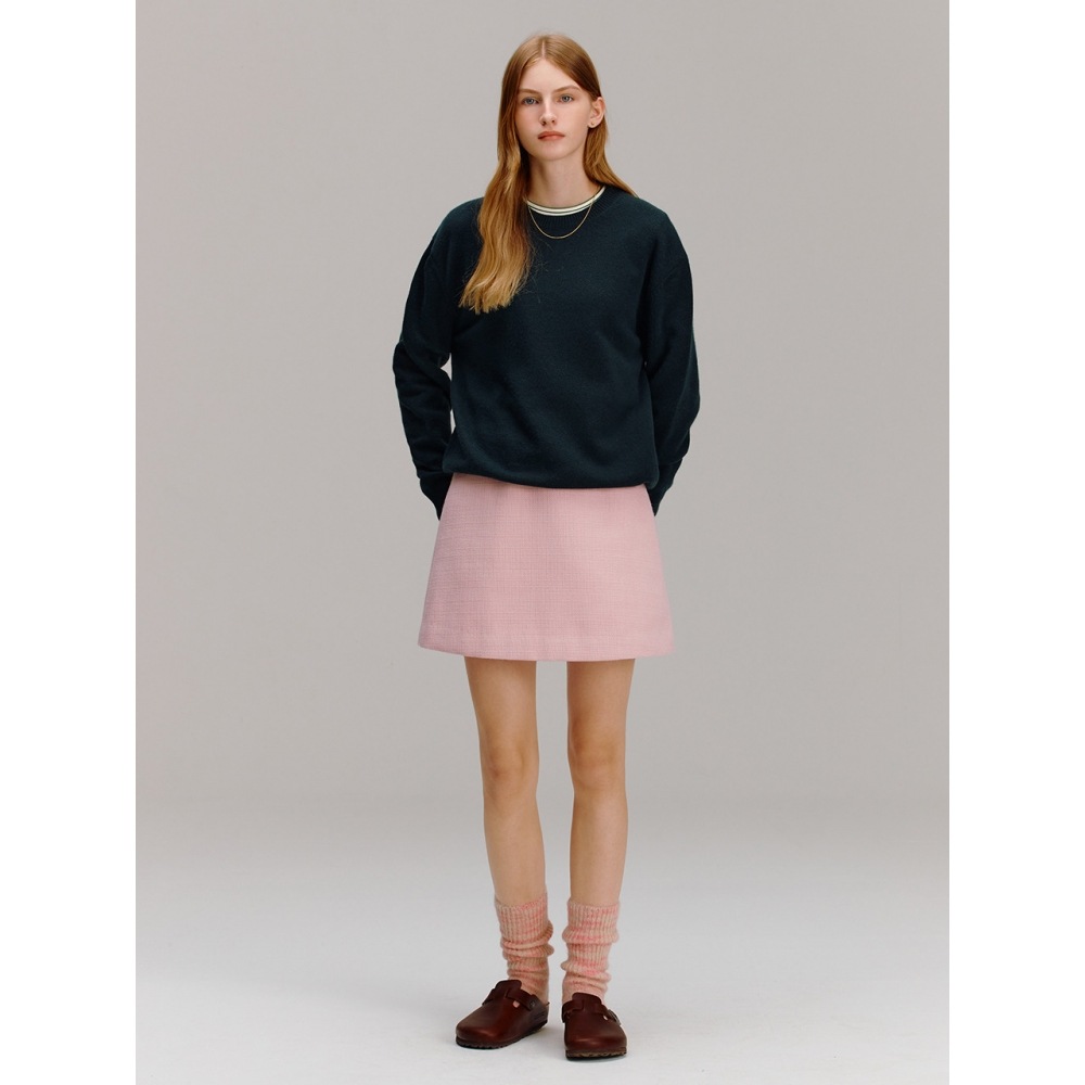 AND YOU エッセン Aラインミニスカート (Pink Purple) AND YOU エッセン Aラインミニスカート (Pink Purple)