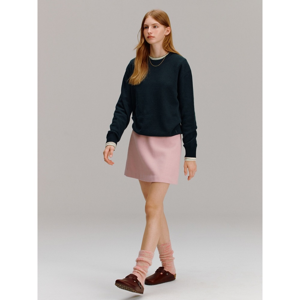 AND YOU エッセン Aラインミニスカート (Pink Purple) AND YOU エッセン Aラインミニスカート (Pink Purple)