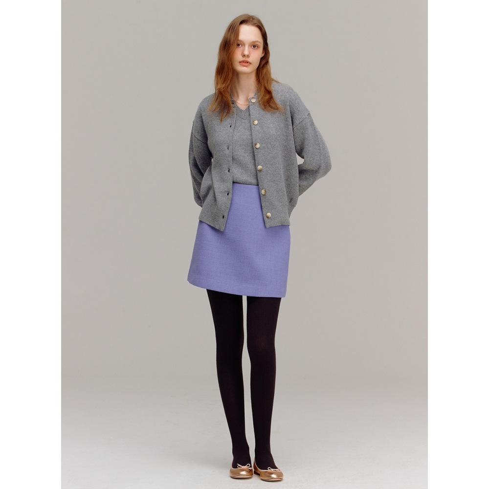 AND YOU エッセン Aラインミニスカート (Pink Purple) AND YOU エッセン Aラインミニスカート (Pink Purple)