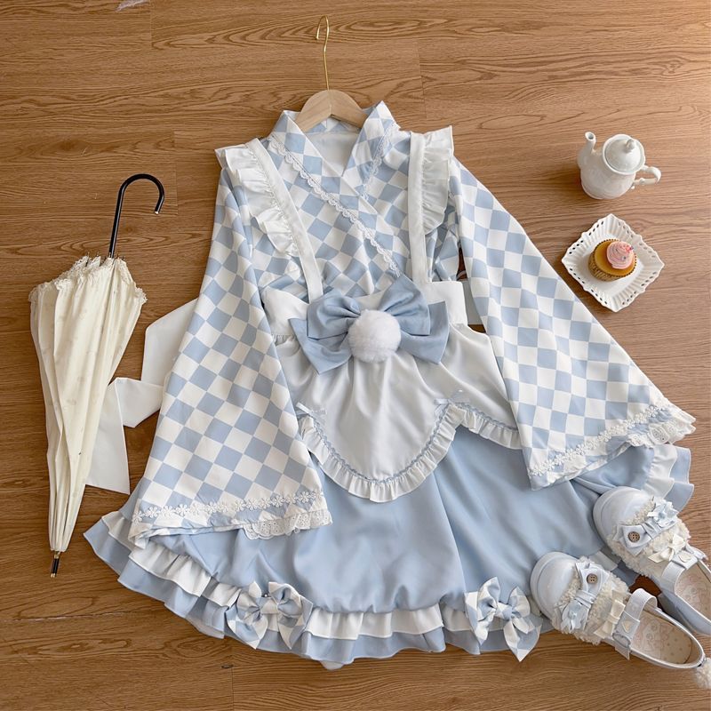 コスプレ ロリータ レディース デザインミルクプリン ロリータ 洋装かわいい 和風 メイド ワンピース 夏 ドレス ファッション