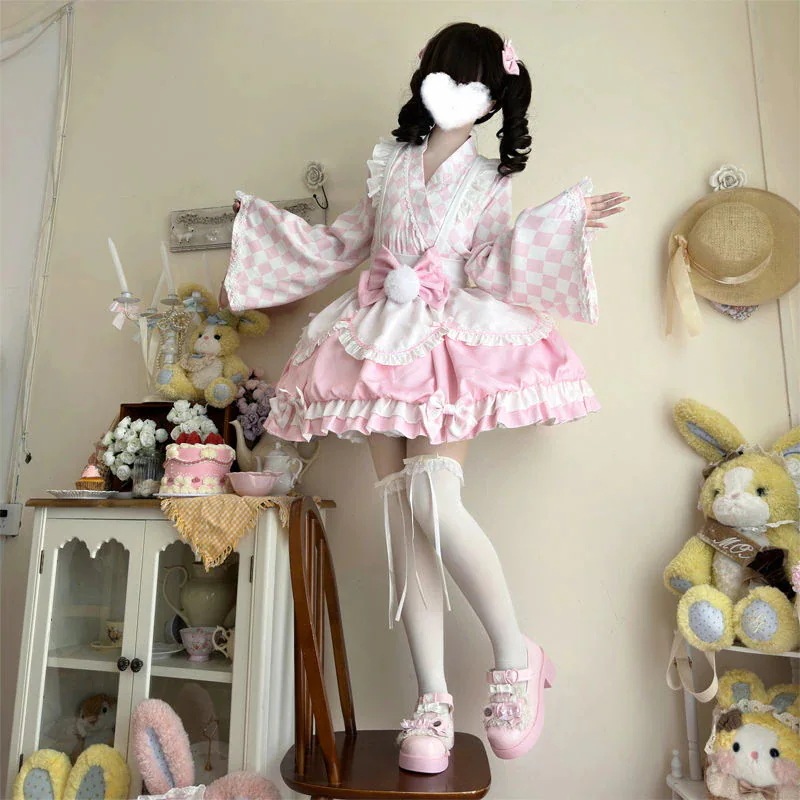 コスプレ ロリータ レディース デザインミルクプリン ロリータ 洋装かわいい 和風 メイド ワンピース 夏 ドレス ファッション