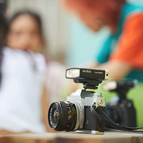 Godox Lux Junior レトロ カメラフラッシュ クリップオンストロボ GN12 6000K 焦点距離28mm スピードライト Sony Canon Nikon Fuji Olympus に Godox Lux Junior レトロ カメラフラッシュ クリップオンストロボ GN12 6000K 焦点距離28mm スピードライト Sony Canon Nikon Fuji Olympus に