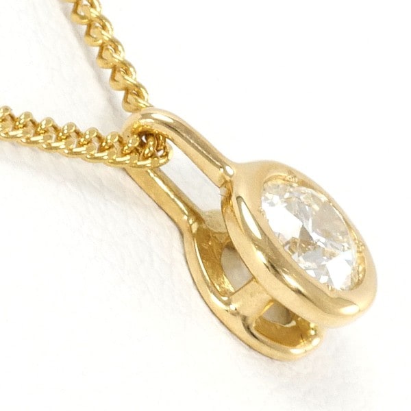 K18 18金 YG ネックレス ダイヤ 0.20 SI2 鑑別書 ジュエリー 中古 K18 18金 YG ネックレス ダイヤ 0.20 SI2 鑑別書 ジュエリー 中古