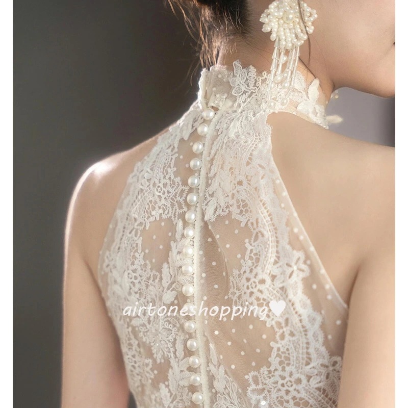 ウェディングドレス 二次会ドレス ホルターネック レース 白 ロングドレス ホワイト 結婚式ドレス 二次会 ウェディング ドレス レースドレス トレーンドレス Aライン 海外挙式 撮影 XS S M ウェディングドレス 二次会ドレス ホルターネック レース 白 ロングドレス ホワイト 結婚式ドレス 二次会 ウェディング ドレス レースドレス トレーンドレス Aライン 海外挙式 撮影 XS S M