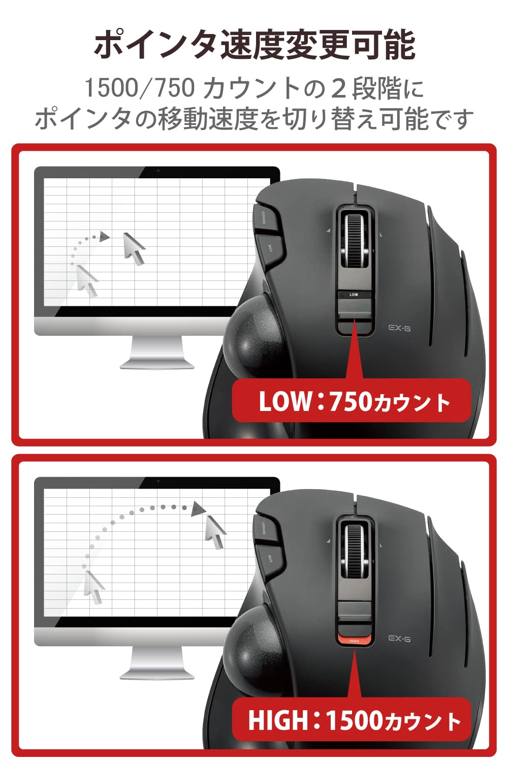 エレコム トラックボールマウス/親指/5ボタン/チルト機能/無線ブラック M-XT2DRBK