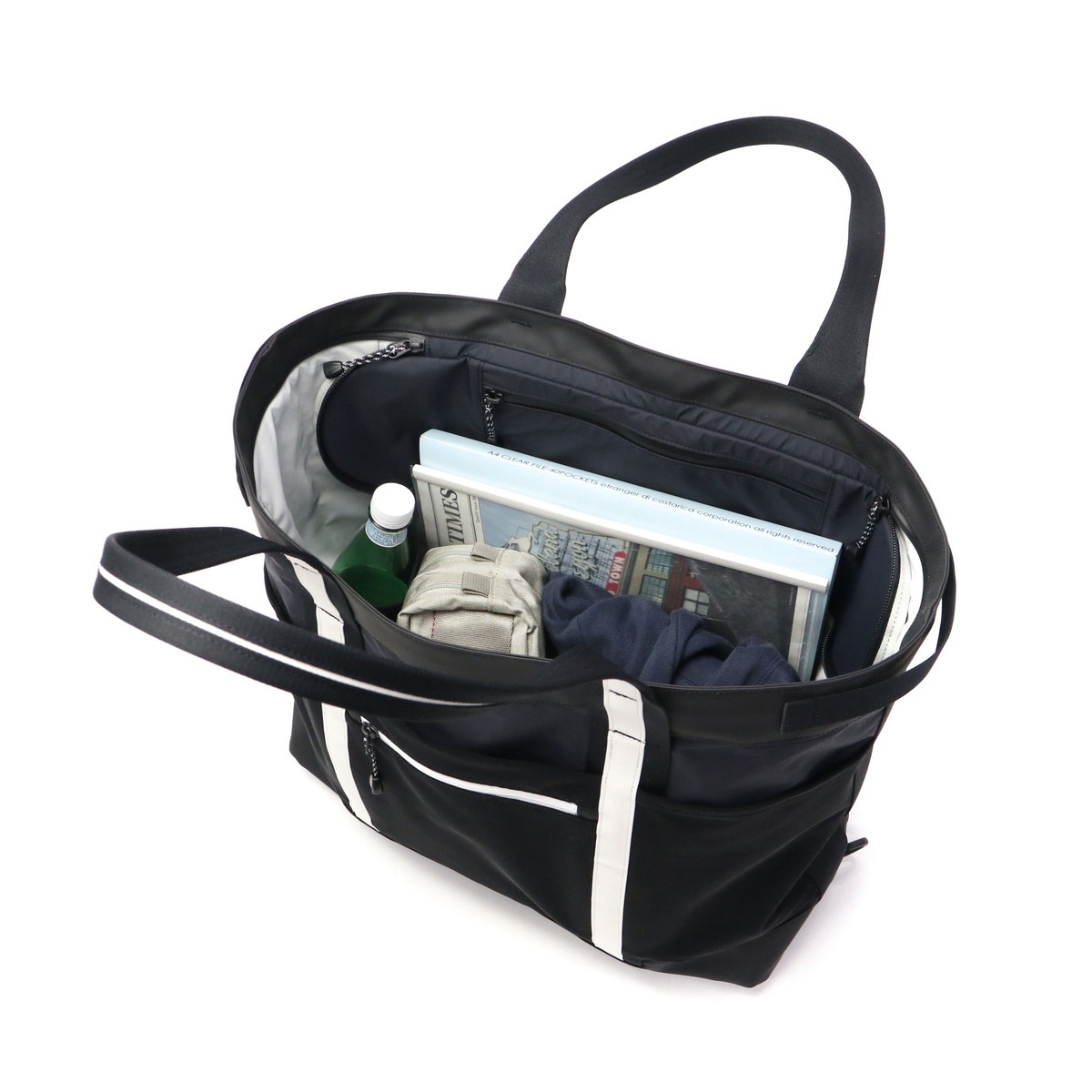 正規取扱店 メンズ レディース 大きめ ファスナー付き ブランド 大容量 軽量 軽い ナイロンA4 B4 A-01 DELIGHT 2way tote bag 88-W-5051