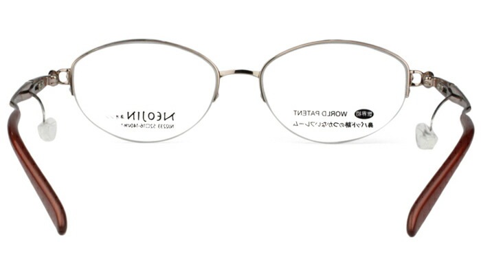 ネオジン NEOJIN nj2233 c.20 ピーチ ナイロール ハーフリム 鼻パッドなし メガネ サイドパッド ノーズパッドなし 眼鏡 めがね レディース ネオジン NEOJIN nj2233 c.20 ピーチ ナイロール ハーフリム 鼻パッドなし メガネ サイドパッド ノーズパッドなし 眼鏡 めがね レディース