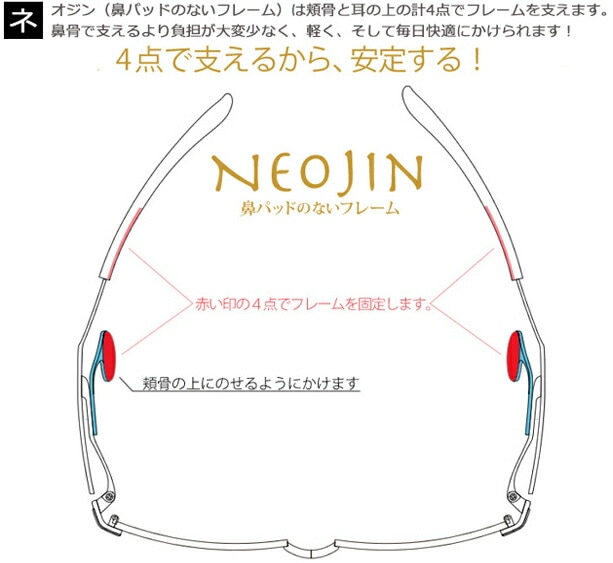 ネオジン NEOJIN nj2233 c.20 ピーチ ナイロール ハーフリム 鼻パッドなし メガネ サイドパッド ノーズパッドなし 眼鏡 めがね レディース ネオジン NEOJIN nj2233 c.20 ピーチ ナイロール ハーフリム 鼻パッドなし メガネ サイドパッド ノーズパッドなし 眼鏡 めがね レディース