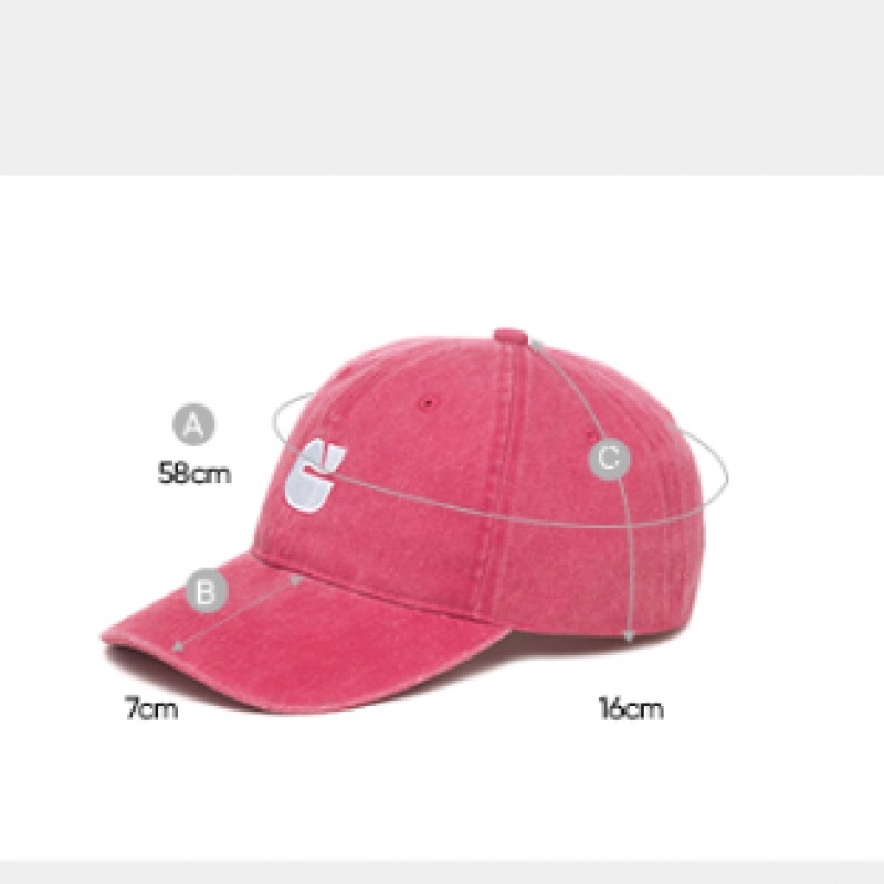 キャロリンニューロゴウォッシュキャップレッド_J74104010R キャロリンニューロゴウォッシュキャップレッド_J74104010R