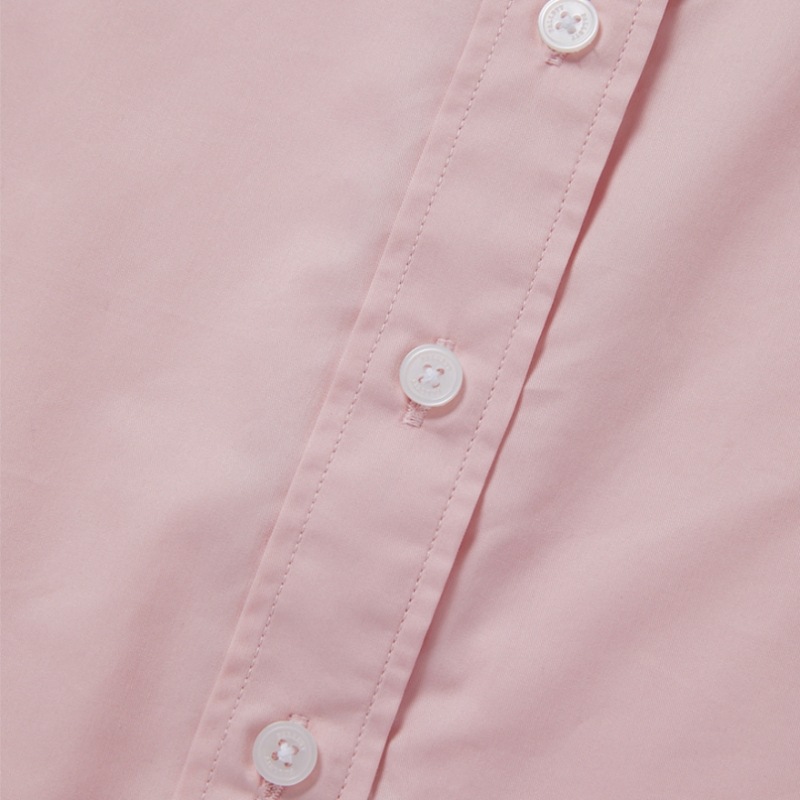 FALLETTフラワーポイントクロップシャツピンク