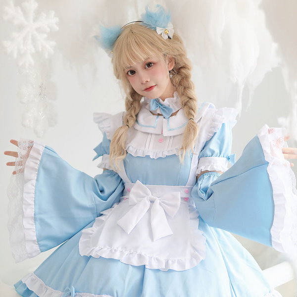 pretty Candy柄アリスハロウィンコスプレメイドディズニー