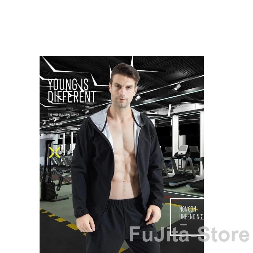 サウナスーツ メンズ 上下セット ダイエット トレーニング スポーツ ジムウェア プ ランニングウェア 減量着 強力発汗 スポーツウェア 部屋着