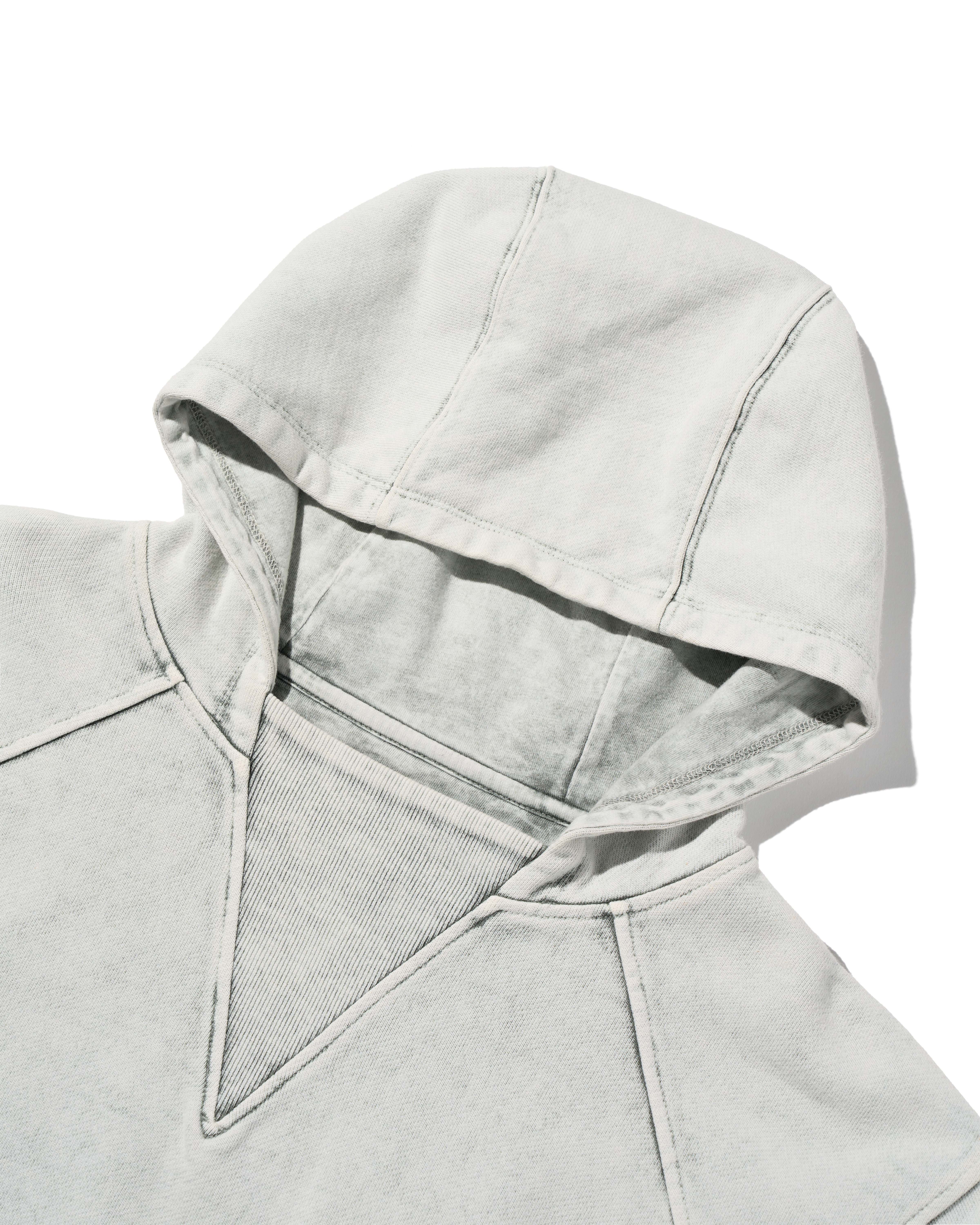 MISCHIEF】 BLEACHED PULL-OVER HOODIE : BLEACHED KHAKI