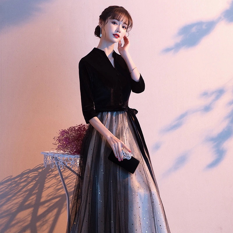 パーティードレス レス 結婚式 服装 ワンピース ファッション フォーマル服 二次会