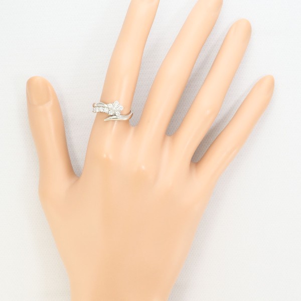 PT900 プラチナ リング 指輪 10号 ダイヤ 0.50 総重量約5.4g ジュエリー 中古 PT900 プラチナ リング 指輪 10号 ダイヤ 0.50 総重量約5.4g ジュエリー 中古