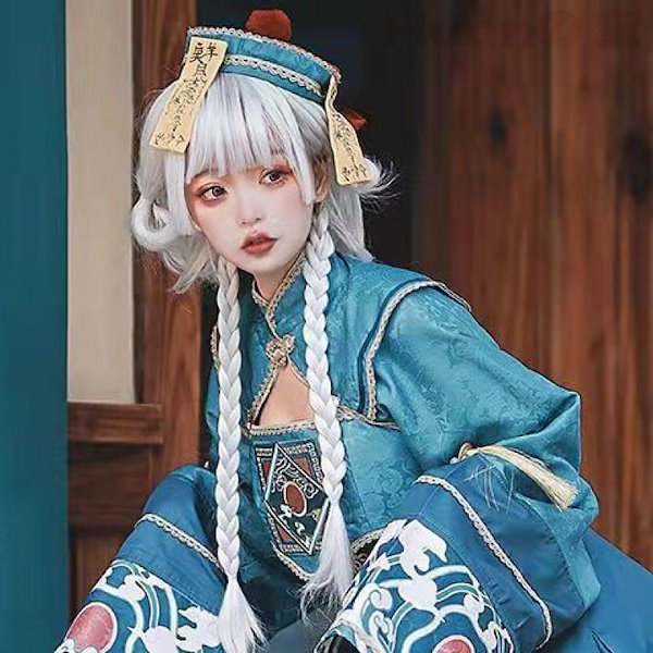 【高品 質】【部分即納】2023最も人気の ハロウィン コスプレ ロリータ キョンシー服 かわいい JSKスカート 人気 コスプレ 仮装 チャイナ服  コスチューム 大人 ガールズ 妖怪