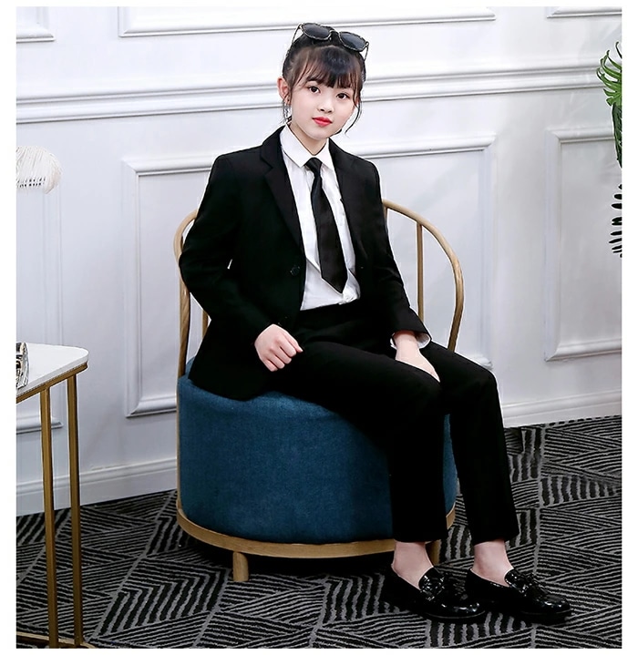 【TIME HOLDER】子供 入学式 スーツ 卒業 女の子 子供服 卒園 入学式 パンツスーツ キッズ スーツ ジュニア 子供 フォーマル スーツ 小学校 高校生 卒業式 スーツ セットアップ 七五