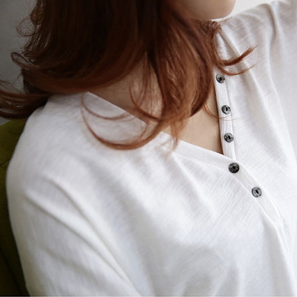 ネック ロン チュニック 長袖 カットソー ドルマンスリーブ ゆる トップス レディース シャツ素材 オーバーサイズ ビッグシルエット 秋 ()[郵.]^^