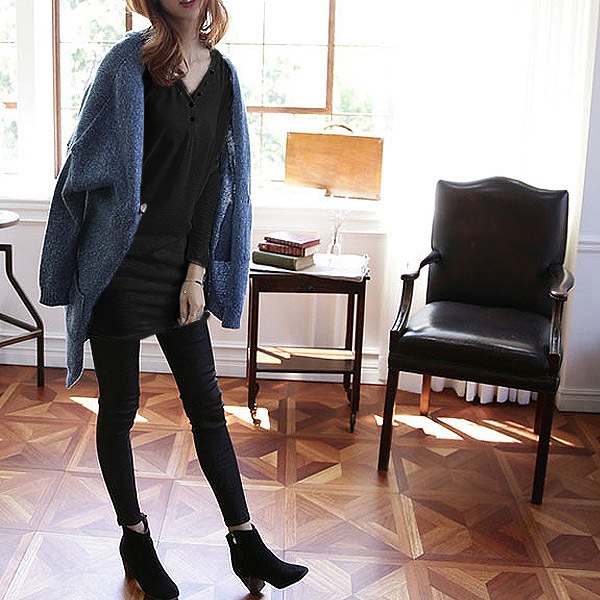 ネック ロン チュニック 長袖 カットソー ドルマンスリーブ ゆる トップス レディース シャツ素材 オーバーサイズ ビッグシルエット 秋 ()[郵.]^^