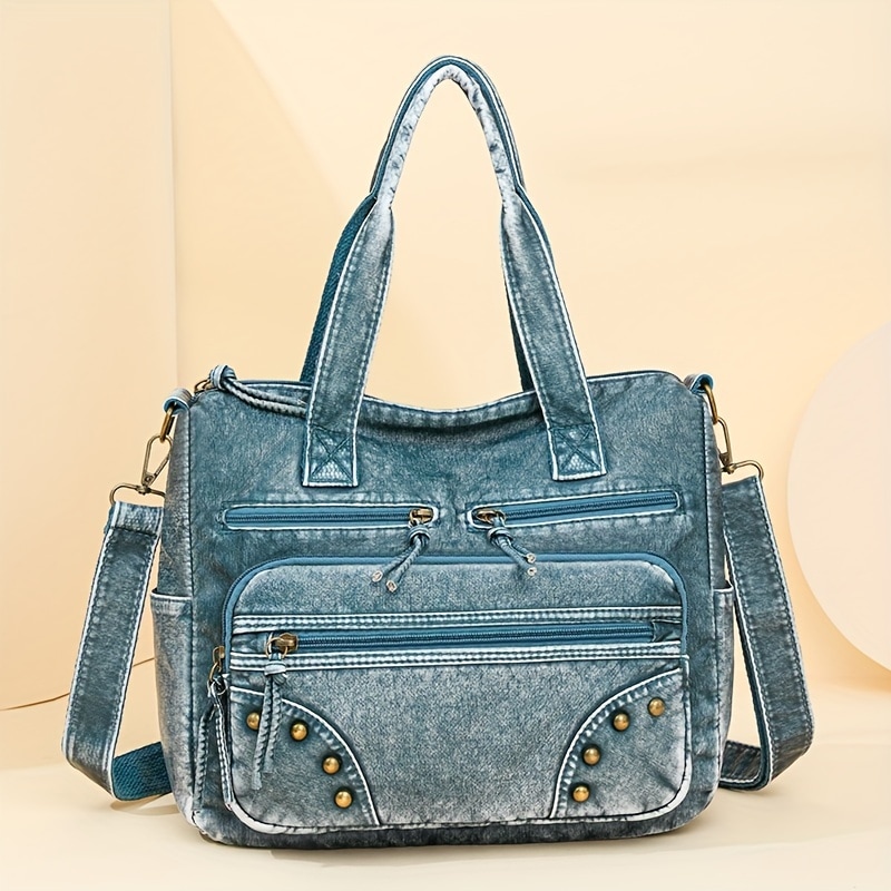 レトロデザインハンドバッグ取り外し可能ショルダーストラップ多機能ポケット レトロデザインハンドバッグ取り外し可能ショルダーストラップ多機能ポケット