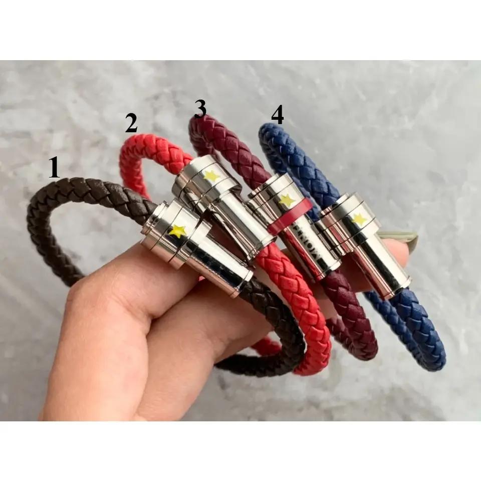 MB トレンディ メンズ ブレスレット - ステンレススチール レザー チェーン 完璧な贈り物 MB トレンディ メンズ ブレスレット - ステンレススチール レザー チェーン 完璧な贈り物